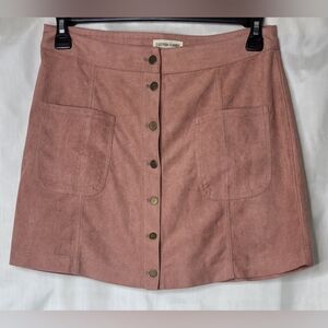 COPY - Cotton Candy suede mini skirt